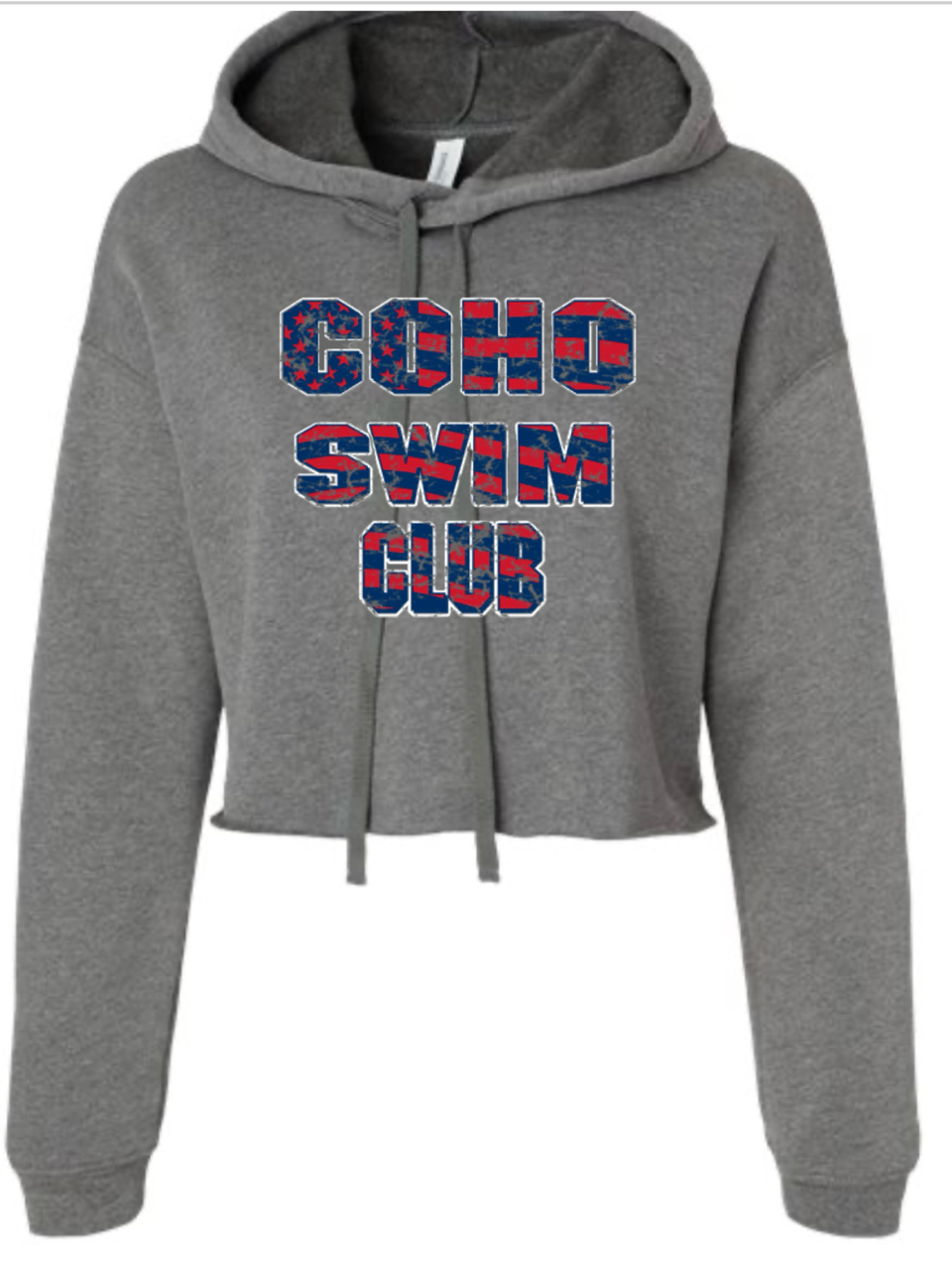 COHO HEATHER CROPPED HOODIE