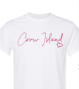 CROW ISLAND SCRIPT TEE