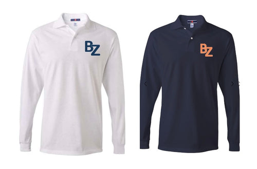 BE ZELL Stamp Long Sleeve Polo