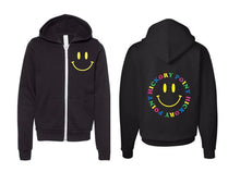 Load image into Gallery viewer, HICKORY POINT Wordy Smile Zip Hoody